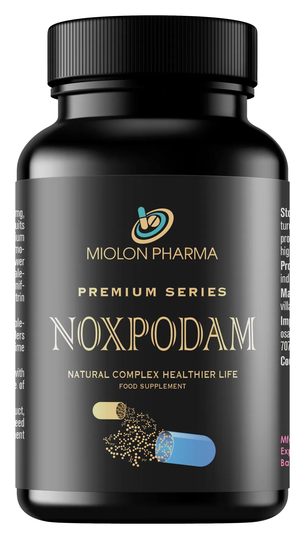 Noxpodam — капсули для контролю ваги, упаковка капсули